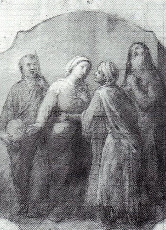 La Visitazione - 1894, olio su cartone cm. 43,5x31,5, coll. privata